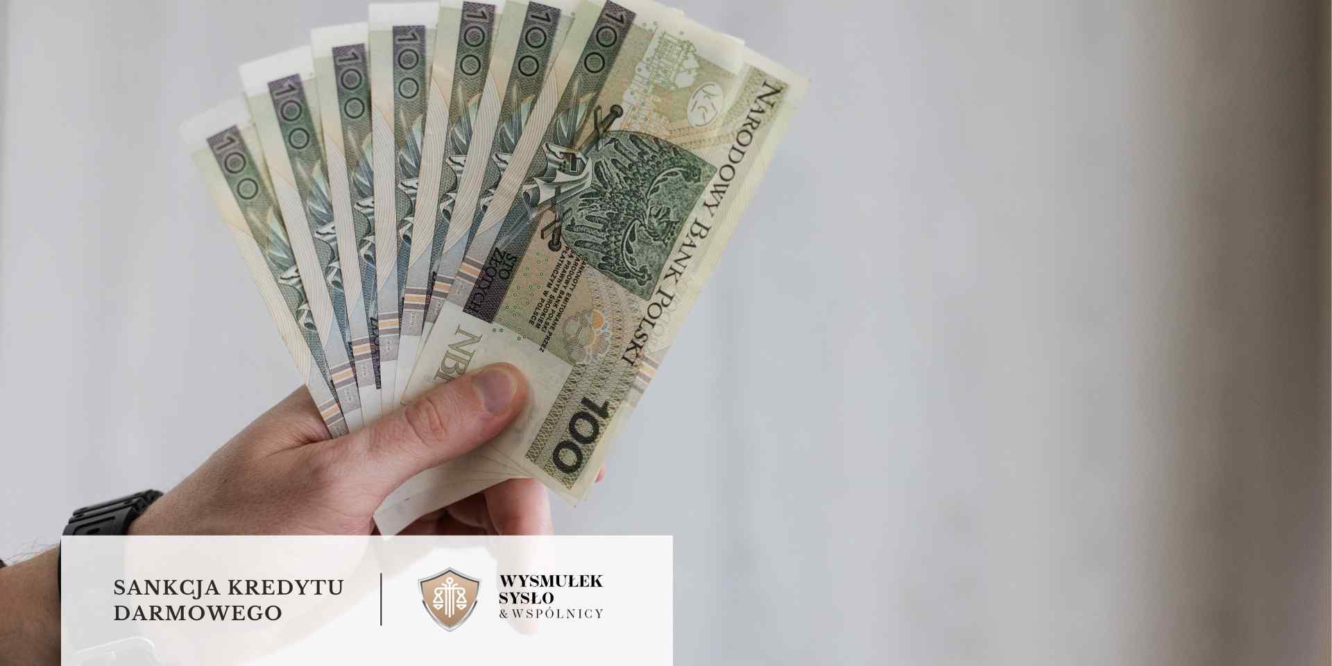 kredyt-konsumencki-skd-pomoc-prawna Ręka trzyma wachlarz banknotów studolarowych (PLN 100)